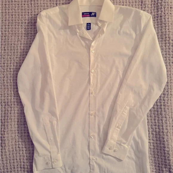 j ferrar white dress shirt J. Ferrar Men's White Dress Shirt Stretch Slim Fit NWT M 15-15 1/2 Brand new